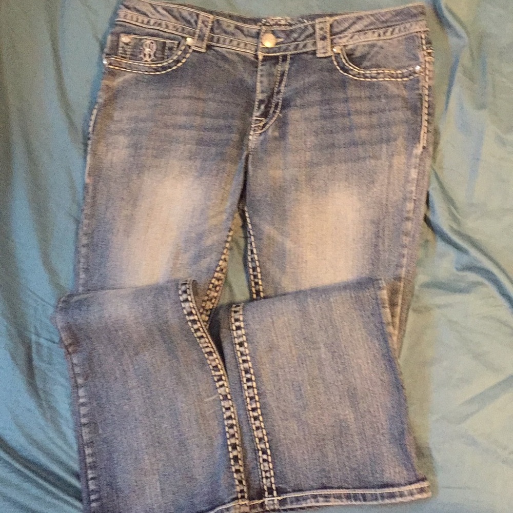 Paisley Sky flare jeans